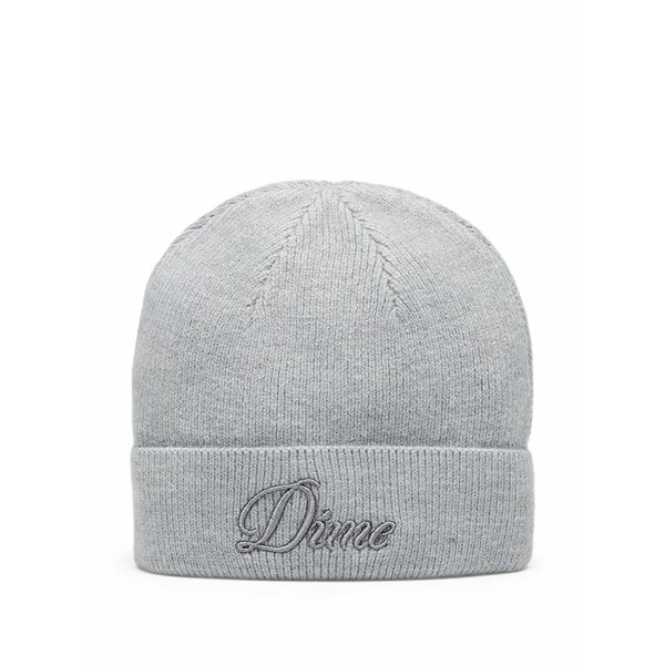 ダイム メンズ 帽子 アクセサリー Cursive fold beanie Grey|asty