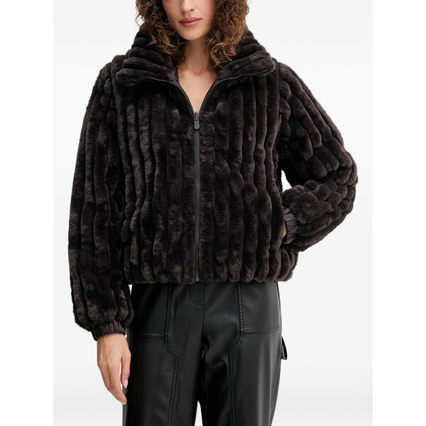 セーブザダック レディース ジャケット＆ブルゾン アウター Textured pufer jacket Brown｜asty