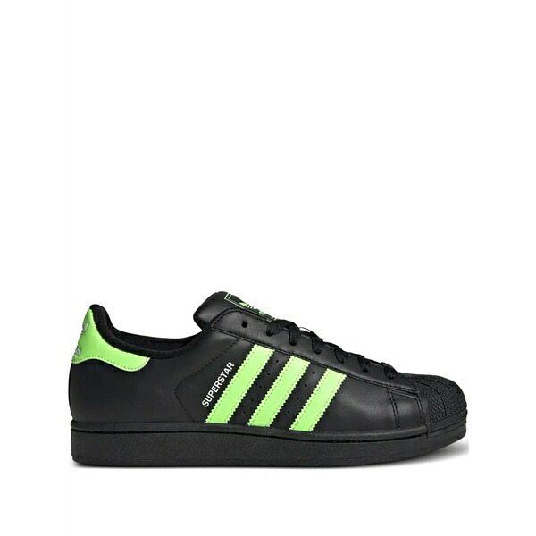 アディダス メンズ スニーカー シューズ Superstar ii striped low-top sneakers Black|asty