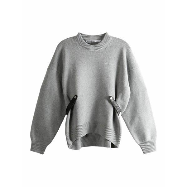 アレキサンダーワン レディース 編み物\u0026スウェーター アウター Detail sweater Grey