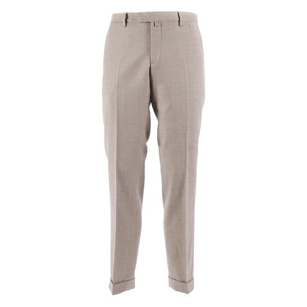 ブリリア 1949 メンズ カジュアルパンツ ボトムス Cuffed trousers Brown｜asty
