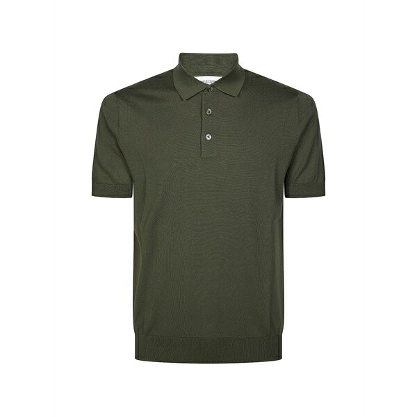 パウロペコラ メンズ スポーツシャツ トップス Crew-neck polo shirts Green トップス-メンズファッション-ポロシャツ