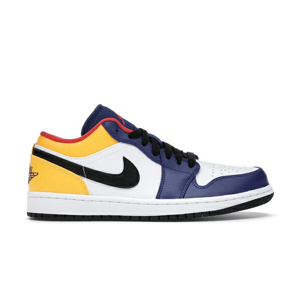 Jordan ジョーダン メンズ スニーカー 【Jordan 1 Low Royal Yellow】 サイズ US_7(25.0cm) White/Track Red-Deep Royal Blue｜asty