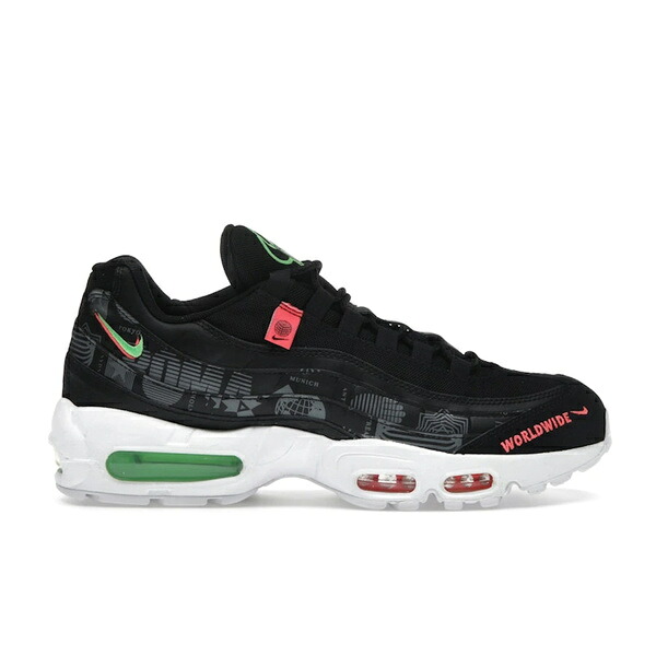Nike ナイキ メンズ スニーカー  【Nike Air Max 95 Worldwide Pack Black】  大きさ US_6(24.0糎) Black/Green-Red-White