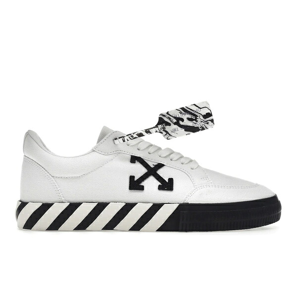OFF-WHITE オフホワイト メンズ スニーカー  【OFF-WHITE Vulcanized Low Canvas White Black】  サイズ US_11(29.0cm) White/Black