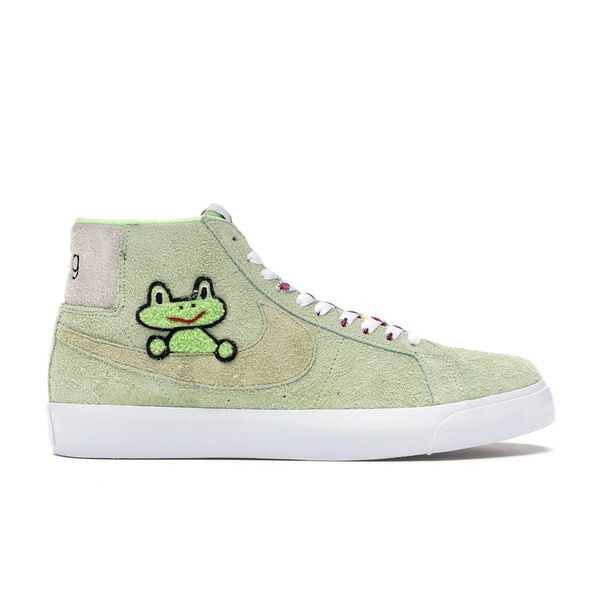 Nike ナイキ メンズ スニーカー  【Nike SB Blazer Frog Skateboards】  大いさ US_7.5(25.5珊) Light Liquid Lime/Lawn-White 靴-スニーカー-メンズ靴