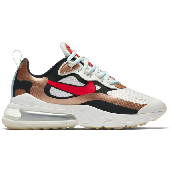 Nike ナイキ レディース スニーカー 【Nike Air Max 270 React Red Bronze (Women's)】 サイズ US_7.5(24.5cm) Sail/Black-Metallic Red Bronze-Pure Platinum|asty