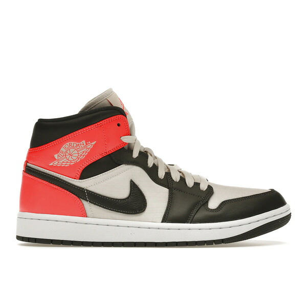 Jordan ジョーダン レディース スニーカー  【Jordan 1 Mid Newsprint Light Orewood Brown (Women\u0027s)】  大きさ US_W_10 Light Orewood Brown/Newsprint-Bright Crimson