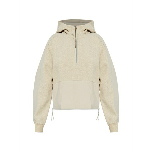 ムースナックルズ レディース パーカー・スウェットシャツ アウター Half-zip hoodie Neutrals