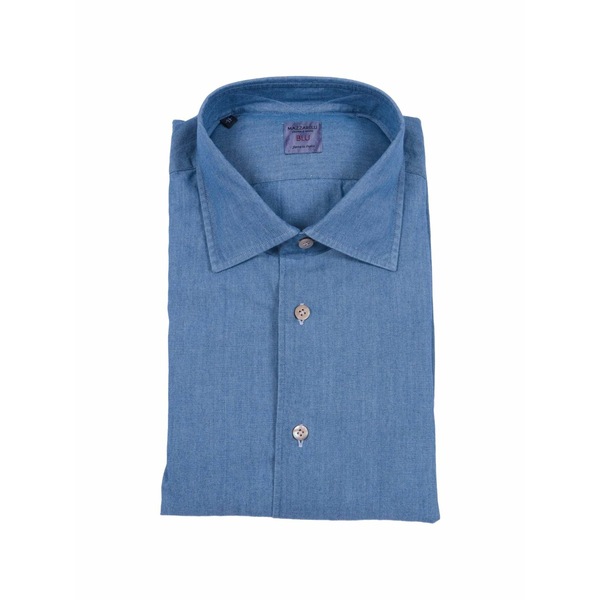 マッザレッリ メンズ シャツ トップス Buttoned shirt Blue|asty