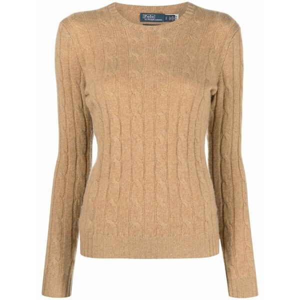ラルフローレン レディース ニット&セーター アウター Cable-knit cashmere jumper Neutrals｜asty
