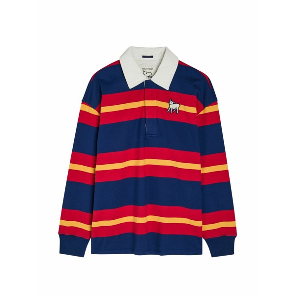 母ちゃん レディース スポーツシャツ トップス The huddle polo shirt Blue