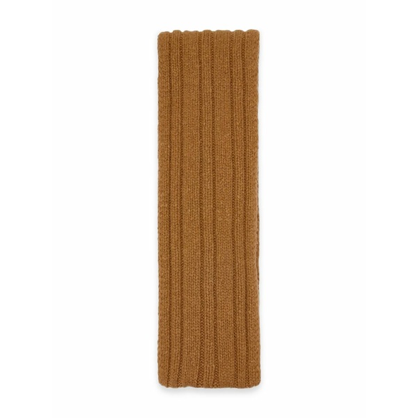 ザロウ レディース えり巻き・袈裟・えり巻き 付属物 Amos ribbed wool scarf Brown