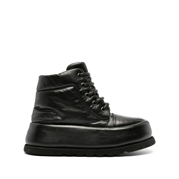 マーシャル レディース ブーツ シューズ 65mm bombo leather boots Black|asty