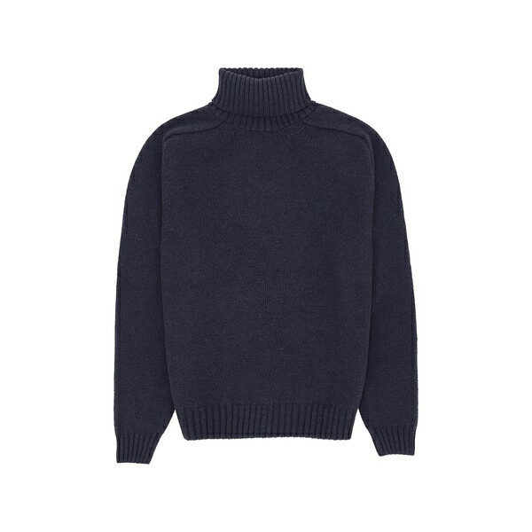 フォルテラ メンズ 編み物\u0026プルオーバー アウター Martin high-neck sweater Blue