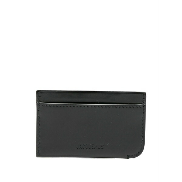 ジャクエムス メンズ 財布 アクセサリー Logo-debossed wallet Black｜asty