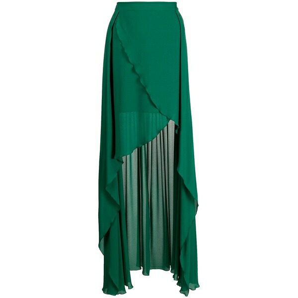 エリー 奉公 レディース スコート ボトムス High-low fly away skirt Green