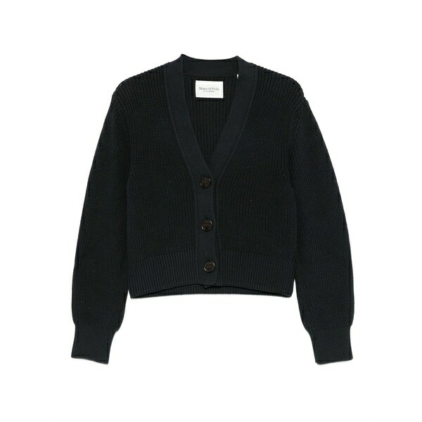 マルコポーロ レディース ジレー アウター V-neck cardigan Grey
