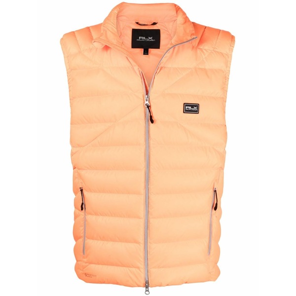 ラルフローレン メンズ 上衣＆上衣 アウター Logo-patch padded gilet Orange