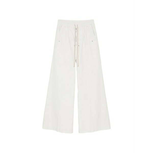 リックオウエンス メンズ カジュアルパンツ ボトムス Drawstring trousers Neutrals｜asty