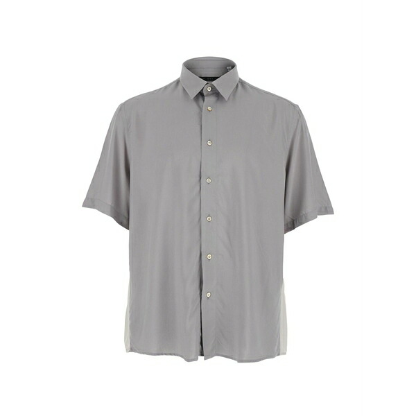 ロウブランド メンズ シャツ トップス Short-sleeve shirt Grey|asty