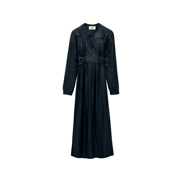 バッシュ レディース 衣装 トップス Gathered v-neck maxi dress Blue
