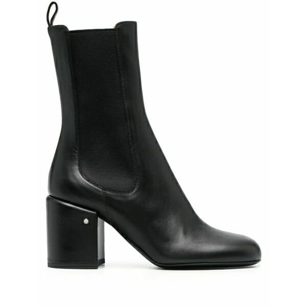 ローレンス ディケイド レディース ブーツ シューズ Block-heel calf-leather boots Black