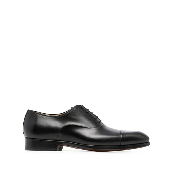 マグナーニ メンズ 御召しものシューズ シューズ Lace-up leather oxford shoes Black