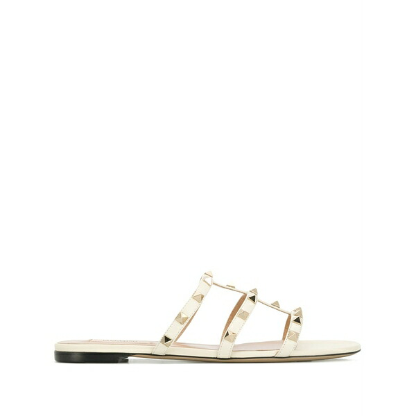 ヴァレンティノ ガラヴァーニ レディース サンダル シューズ Rockstud flat sandals White｜asty 100,400円