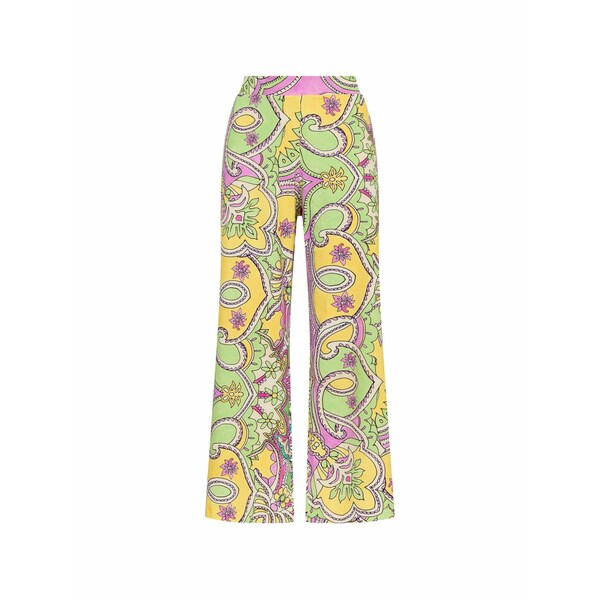 マリパルミ レディース カジュアルパンツ ボトムス Paisley-print cropped trousers Green｜asty