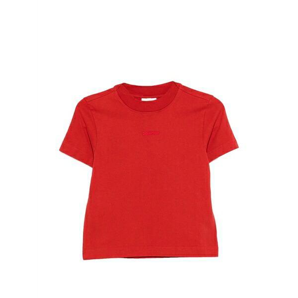 ベルローズ レディース Tシャツ トップス Flec logo-embroidery t-shirt Red｜asty