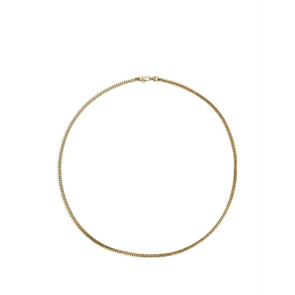 トムウッド メンズ ネックレス・チョーカー アクセサリー Curb chain m necklace Gold|asty
