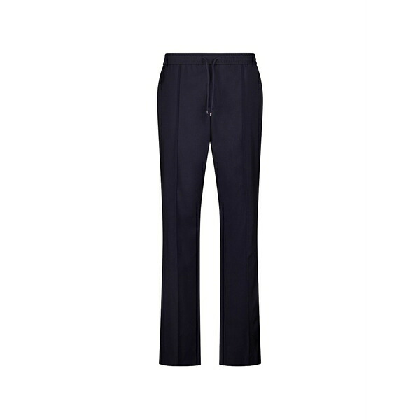 ヴァレンティノ ガラヴァーニ メンズ カジュアルパンツ ボトムス Drawstring-waist tapered trousers Blue|asty