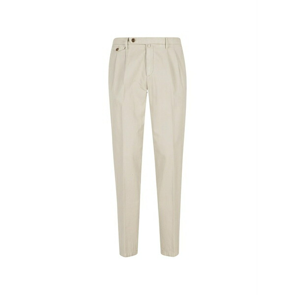 ブリ後押し 1949 メンズ 心地好いズボン下 ボトムス Button pleated trousers Neutrals