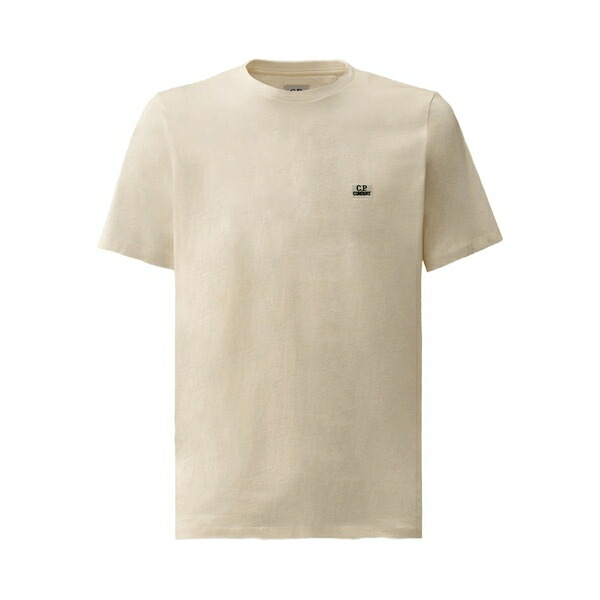 シーピーカンパニー メンズ プルオーバー トップス Logo-embroidered cotton t-shirt White