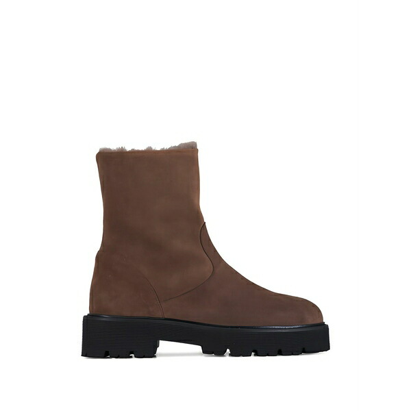 アクアタリア レディース ブーツ シューズ Suede lug-sole ankle boots Brown