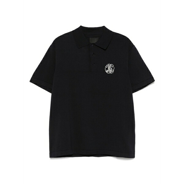ジバンシー メンズ スポーツシャツ トップス Logo-jacquard polo shirt Blue