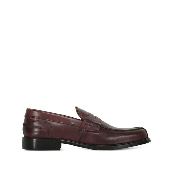 ブルーノマグリ メンズ スリッポン・ローファー シューズ Stitch-detailing penny loafers Red