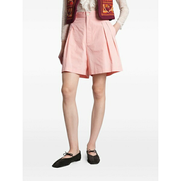 アンティックバティック レディース 心地好いズボン下 ボトムス Taylora pleated shorts Pink