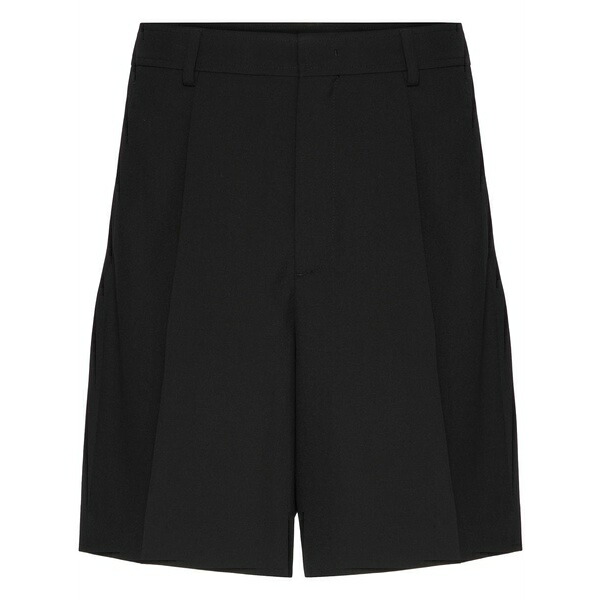 ヴァレンティノ ガラヴァーニ メンズ カジュアルパンツ ボトムス Wool bermuda shorts Black|asty