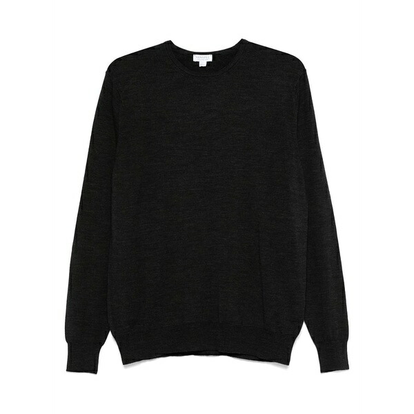 サンスペル メンズ ニット&セーター アウター Fine-knit merino jumper Grey｜asty