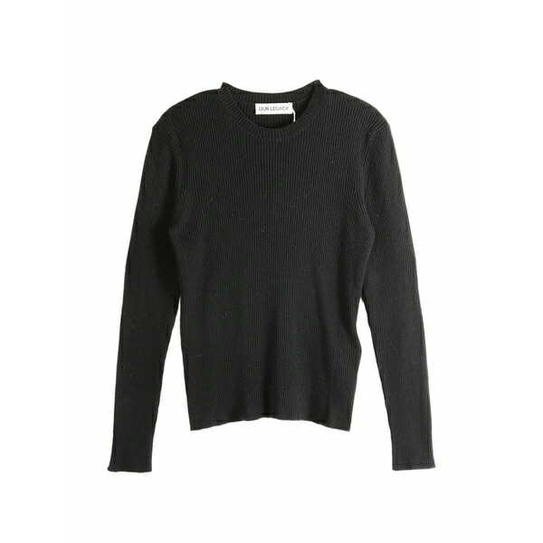 アワーレガシー メンズ 編み物\u0026プルオーバー アウター Rib-knit sweater Black