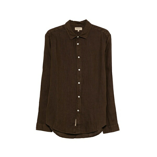 ウール リッチ メンズ シャツ トップス Button-down shirt Brown|asty