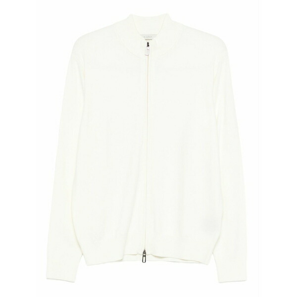 ディクタット メンズ ジレー アウター Zip-up sweater Neutrals