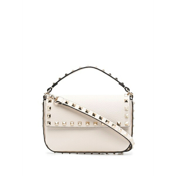 ヴァレンティノ ガラヴァーニ レディース ハンドバック 御徒面子 Decorative studs rockstud bag Neutrals