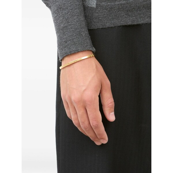 マルタンマルジェラ メンズ ブレスレット・バングル・アンクレット 添え物 Logo-reference cuff bracelet Gold