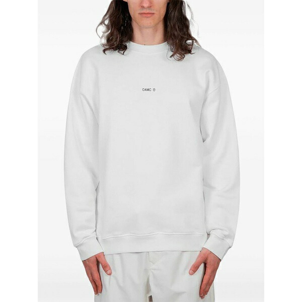 オーエーエムシー メンズ パーカー・スウェットシャツ アウター Cotton sweatshirt White｜asty