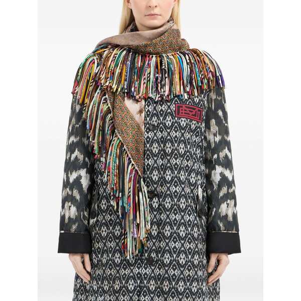 ピエール＝ルイ・マシア メンズ えり巻き・袈裟・えり巻き 付属物 Silk fringed scarf Neutrals