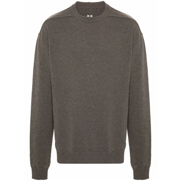 リックオウエンス メンズ 編み物\u0026プルオーバー アウター Crew-neck jumper Brown