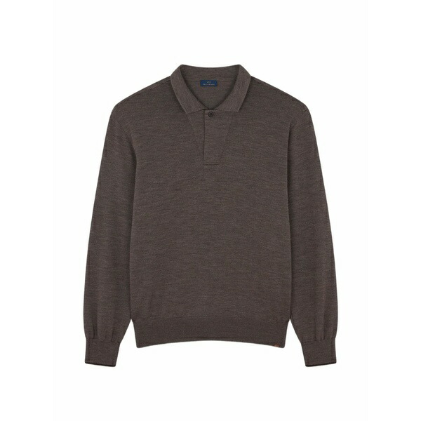ポールアンドシャーク メンズ スポーツシャツ トップス Buttoned polo shirt Brown